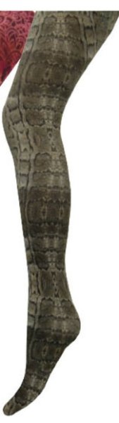 Dámské punčocháče - EFEKT - potisk 3D > varianta HADÍ kůže zelená > 3 (38, 40, S-M, M)