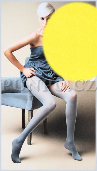 Dámské punčocháče - jasné a VÝRAZNÉ > varianta GIALLO > 3 (38, 40, S-M, M)