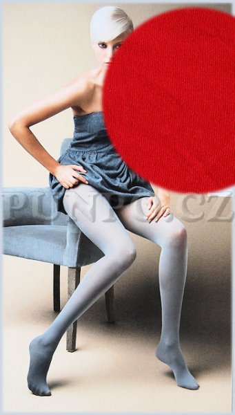 Dámské punčocháče - jasné a VÝRAZNÉ > varianta TOMATO > 3 (38, 40, S-M, M)