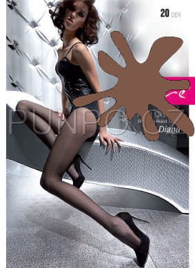 PUNČOCHÁČE dámské - BEZ zesíleného sedu > varianta CHOCOLATE > 2 (36-38, S-M)