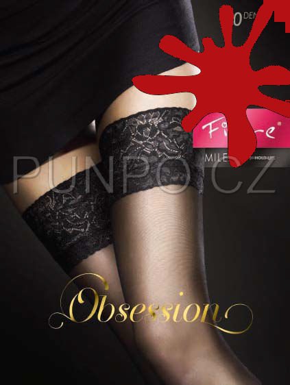 Dámské punčochy samodržící s krajkou > varianta RED > 2 (36-38, S-M)