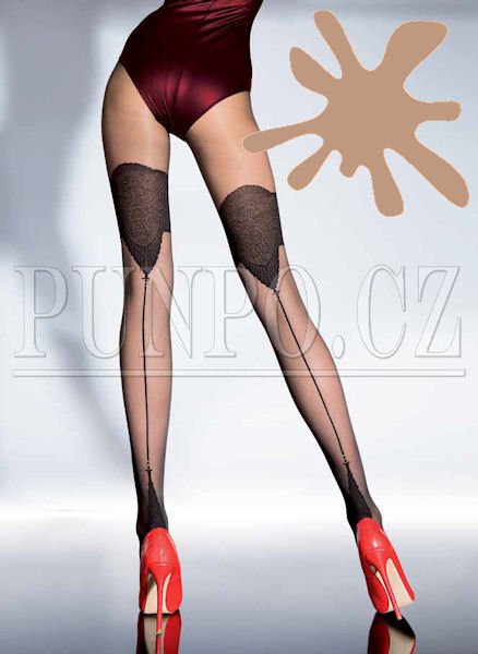PUNČOCHÁČE dámské MIKROVLÁKNO - VZOR > varianta LINEN > 4 (40, 42, 44, M-L, L)