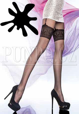 PUNČOCHÁČE dámské MIKROVLÁKNO - VZOR a EFEKT > varianta BLACK > 4 (40, 42, 44, M-L, L)