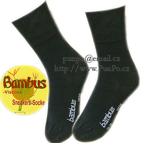 Ponožky klasické - z BAMBUSu > varianta ANTRACIT > 39-42