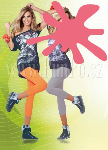 Dámské legíny silné 90 DENier > varianta SALMON PINK > uni DÁMSKÁ