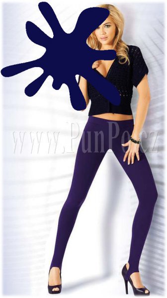 Dámské legíny silné 90 DENier > varianta BLUE > uni DÁMSKÁ