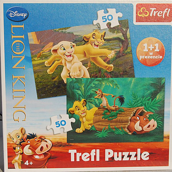 PUZZLE pucle pazl skládačka > varianta KRÁL ZVÍŘAT