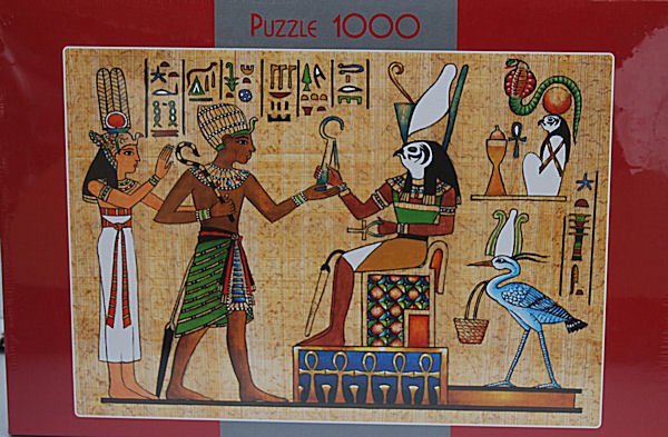 PUZZLE pucle pazl skládačka > varianta PAPYRUS (HROBKA)