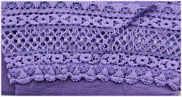Legíny - POLOSILNÉ - zakončení krajkou s podílem bavlny > varianta DARK LILA > 4 (40, 42, 44, M-L, L)