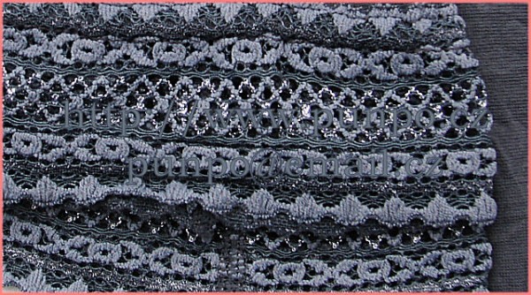 Legíny - POLOSILNÉ - zakončení krajkou s podílem bavlny > varianta GREY > 4 (40, 42, 44, M-L, L)