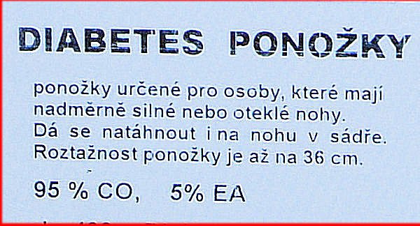 Diabetické ponožky - DIA aloe vera - pružné > varianta ČERNÁ > 36-40