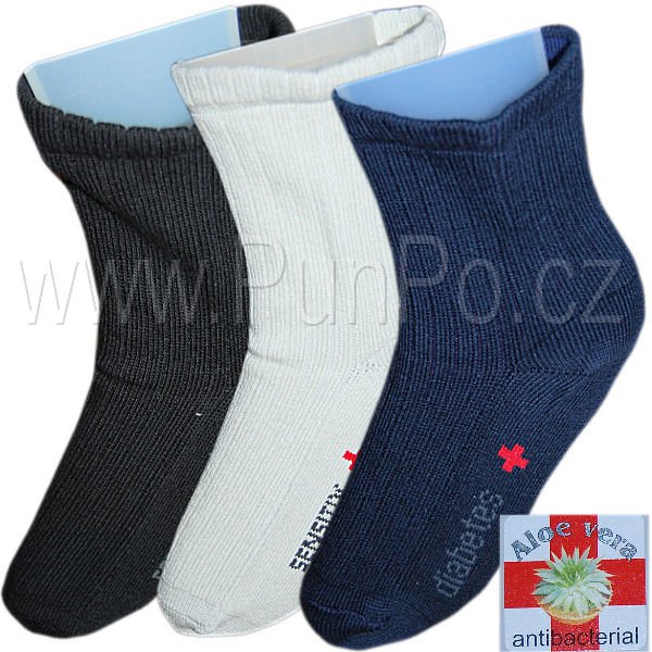 Diabetické ponožky - DIA aloe vera - pružné > varianta SMETANA > 46-48
