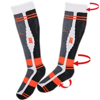 TERMO podkolenky - SKI > varianta Č E R N Á s oranž > 36-40