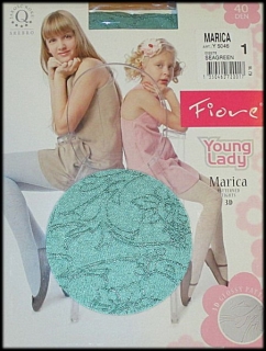 dětské punčocháče - 3D - VZOR > varianta SEAGREEN > 116-122