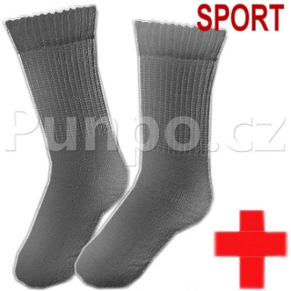 Zdravotní ponožky - TEPLÉ - SPORT > varianta ČERNÁ > 47-49