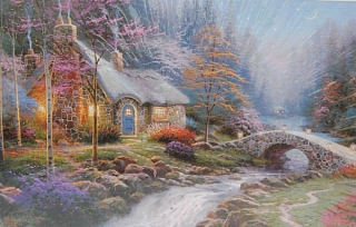 PUZZLE pucle pazl skládačka > varianta THOMAS KINKADE