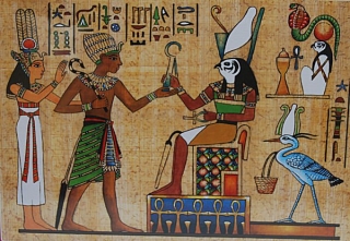 PUZZLE pucle pazl skládačka > varianta PAPYRUS (HROBKA)