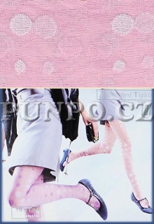 Letní vzorované punčochy - BOKOVKY - 3D efekt > varianta DUSTY ROSE > 3 (38, 40, S-M, M)