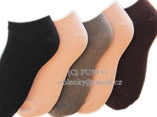 ZKRÁCENÉ ponožky ke kotníkům - 5 párů mix za jednu cenu > varianta MIX s khaki > 37-42