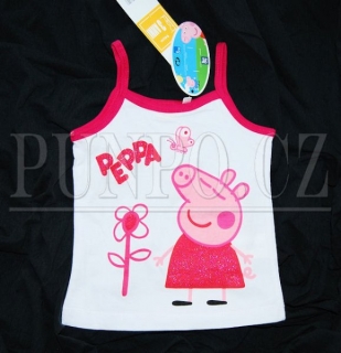 Dívčí tílko PEPPA PIG > varianta BÍLÁ > 98-104