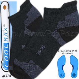 Speciální ponožky C O O L M A X > varianta Č E R N Á > 43-46