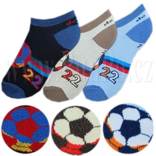 Dětské KOTNÍKOVÉ ponožky > varianta MODRÁ set > 32-34