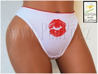 KALHOTKY dámské TANGA > varianta B Í L Á > M