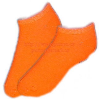 KOTNÍKOVÉ ponožky BEZ VZORU > varianta ORANŽOVÁ > 29-31