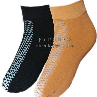 PONOŽKY zesílené - letní > varianta ČERNÁ > UNI dámská