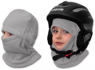 Lyžařská kukla > varianta ŠEDÁ světlá > dospělí