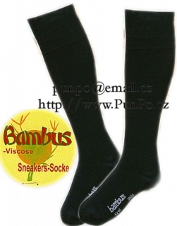PODKOLENKY - z BAMBUSu > varianta ČERNÁ > 39-42