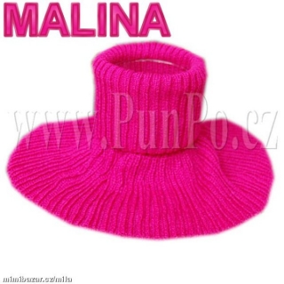 Pletený nákrčník pro dospělé - zimní > varianta MALINA > dospělí