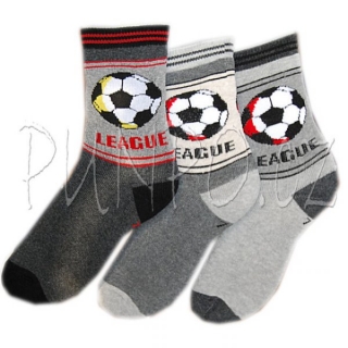 KLASICKÉ ponožky - 3 páry > varianta ŠEDÝ mix > 23-25