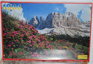 PUZZLE pucle pazl skládačka > varianta ROZENGARTEN SÚDTIROL ITALY