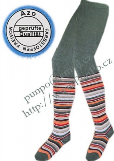 TERMO dětské punčocháče - zateplené > varianta KHAKI > 86-92