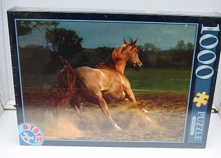 PUZZLE pucle pazl skládačka > varianta HNĚDÁK